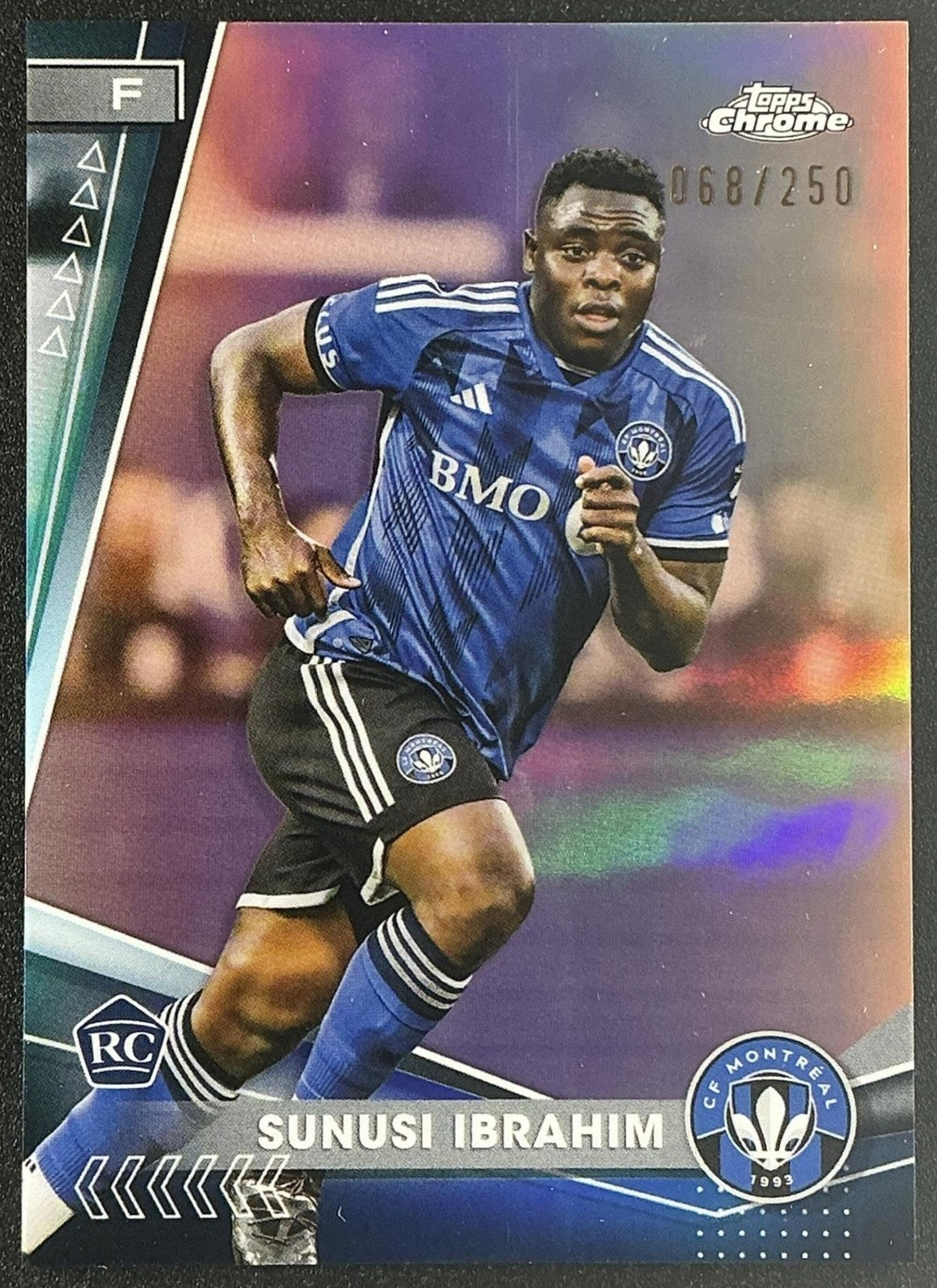 2024 Topps Chrome MLS Sunusi Ibrahim #148 Rose Gold Refractor /250 RC