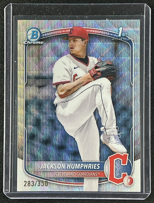 2025 Bowman Jackson Humphries #BCP-11 Chrome Wave Refractor /350 1st Prospect