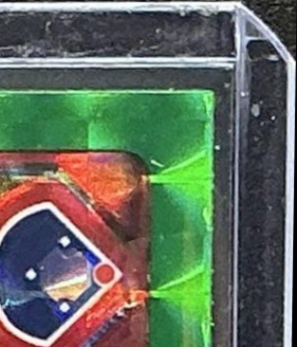 2025 Topps Chrome Update Moises Ballesteros Green Geometric Refractor /99 RC