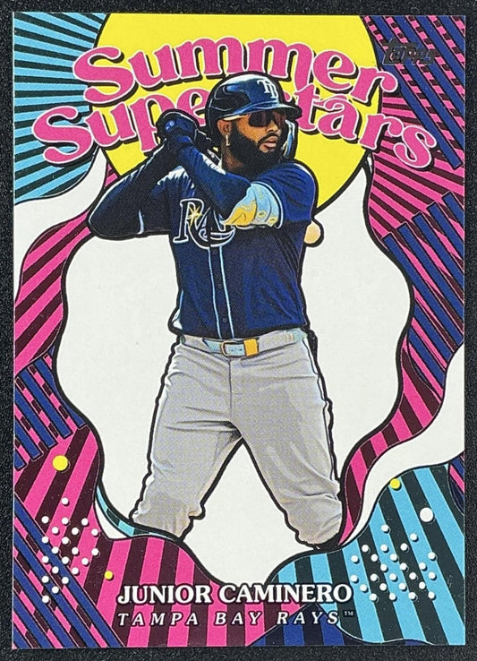 JUNIOR CAMINERO 2025 TOPPS #SS-49 SUMMER SUPERSTARS RAYS