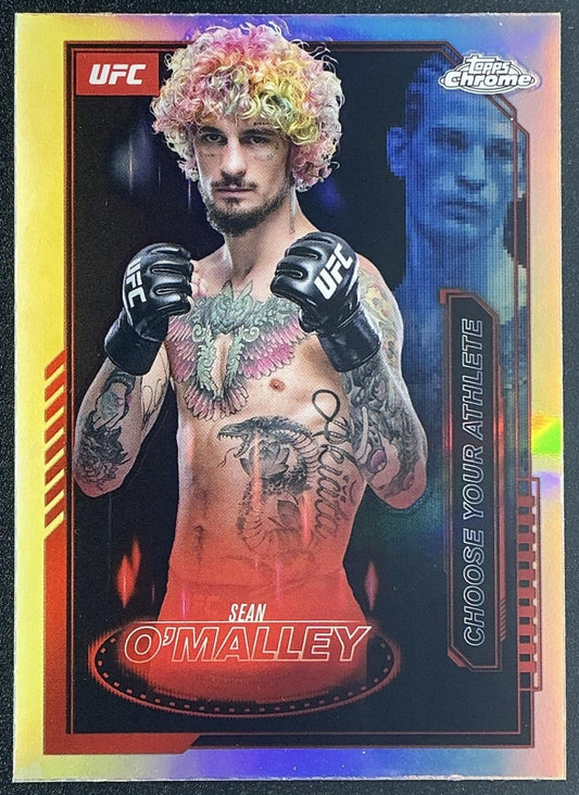 SEAN O'MALLEY 2025 TOPPS UFC CHROME #MCL-6 MISSION CONTROL REFRACTOR