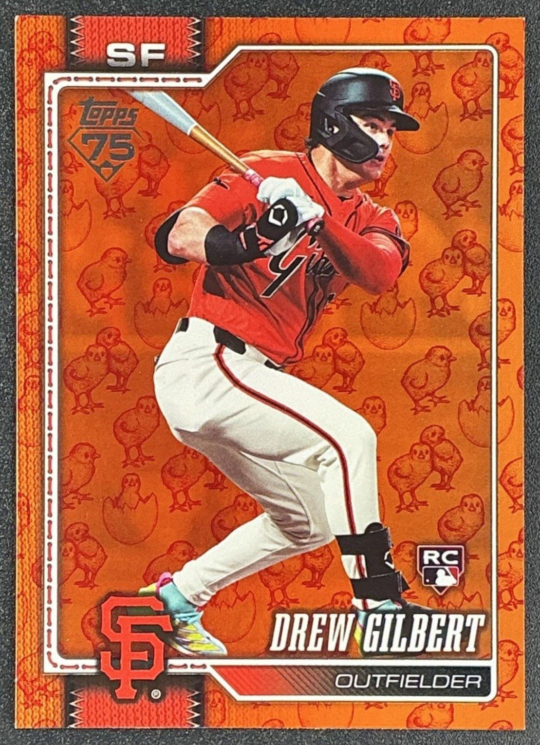 DREW GILBERT 2026 TOPPS #155 HOLIDAY CHICKS RC GIANTS