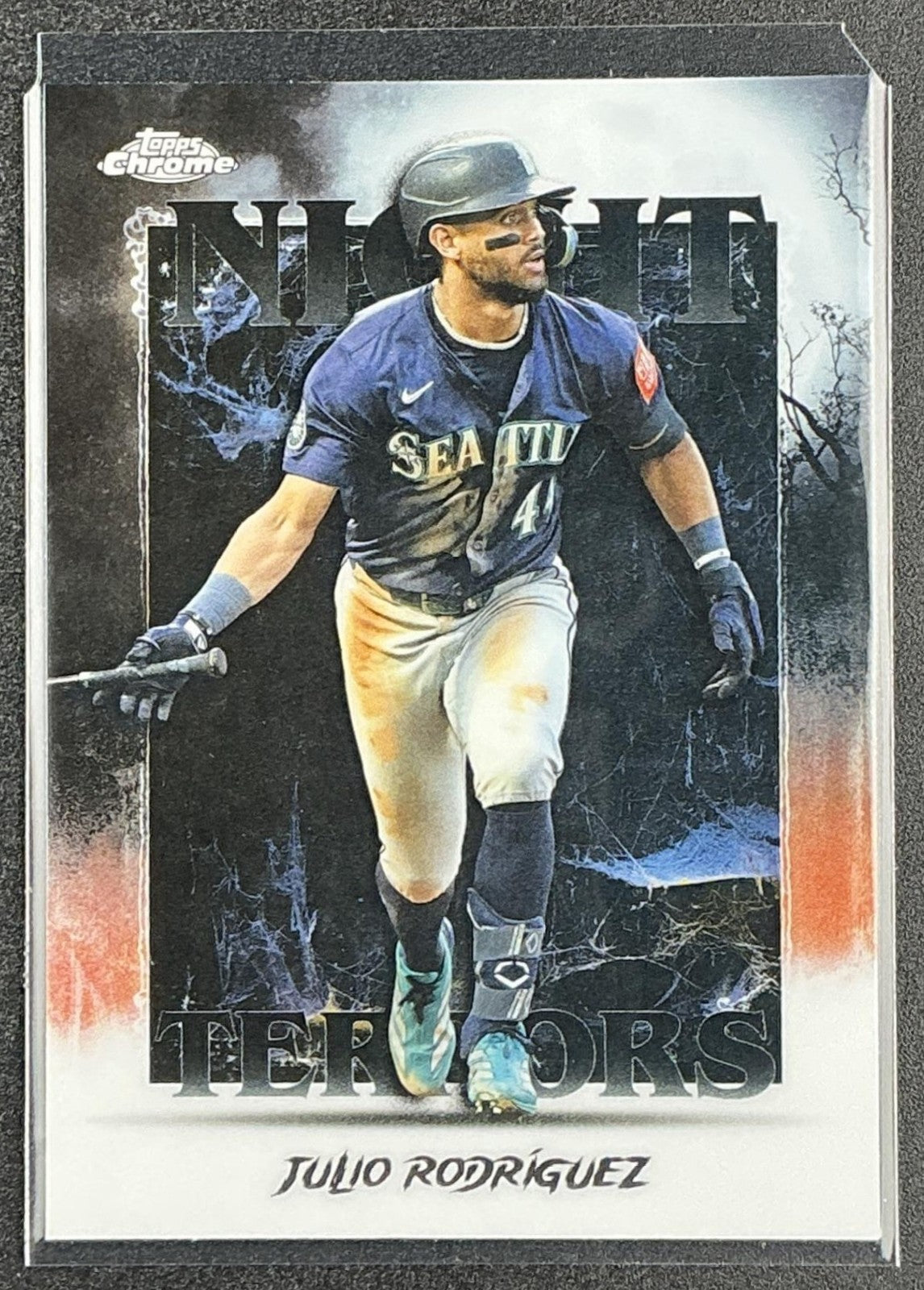 JULIO RODRIGUEZ 2025 TOPPS CHROME UPDATE #NT-15 NIGHT TERRORS MARINERS