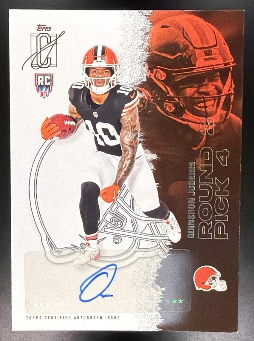QUINSHON JUDKINS 2025 TOPPS SIGNATURE CLASS #115 ROOKIE AUTO RC BROWNS