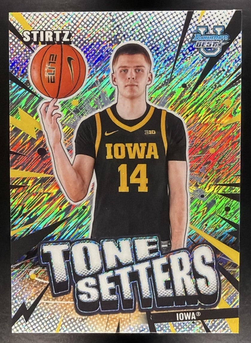 2025 Bowman Best University Bennett Stirtz #TS-33 Tone Setters Shimmer Refractor