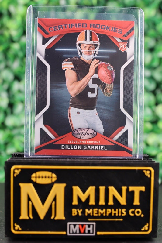 DILLON GABRIEL 2025 PANINI CERTIFIED FOOTBALL RC ROOKIES CRK-DGL BROWNS