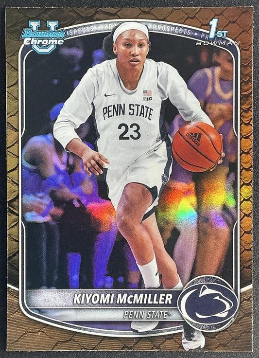 2025 Bowman Kiyomi McMiller #BCP-25 Chrome Reptilian Refractor 1st Prospect