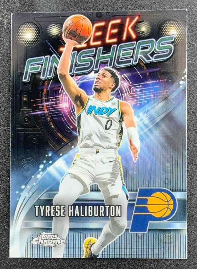 TYRESE HALIBURTON 2025-26 TOPPS CHROME #SF-15 SLEEK FINISHERS PACERS