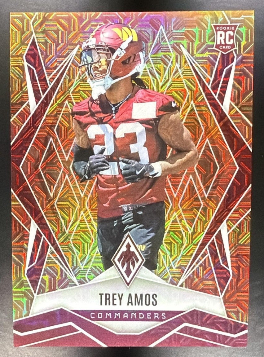 2025 Panini Phoenix Factory Set Trey Amos #213 Rookies Fireburst /350 RC