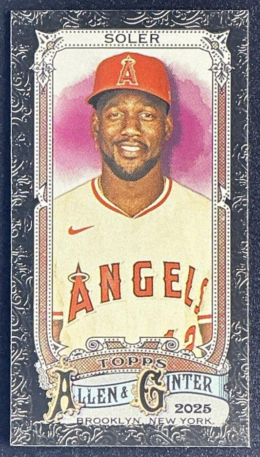 JORGE SOLER 2025 TOPPS ALLEN & GINTER #167 MINI BLACK BORDERED ANGELS