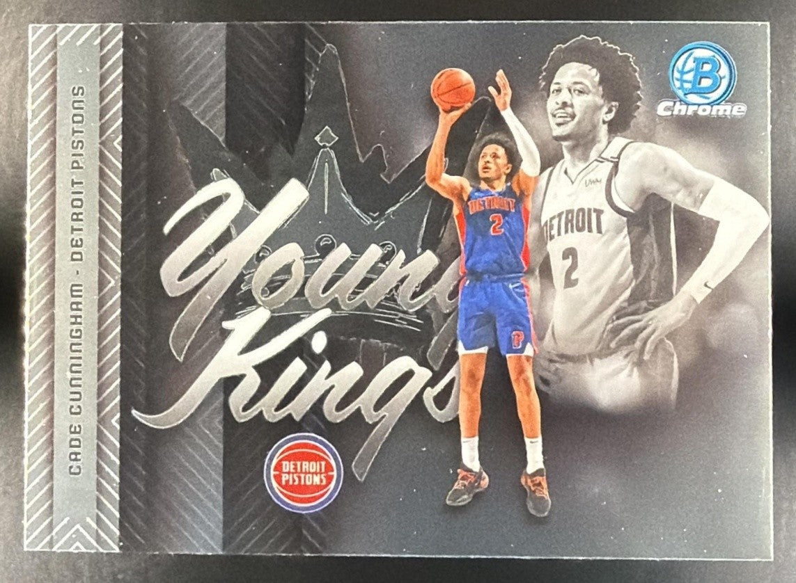 CADE CUNNINGHAM 2025-26 BOWMAN #YK-12 CHROME YOUNG KINGS PISTONS