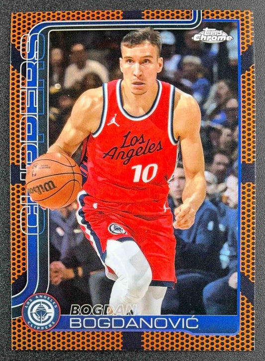 BOGDAN BOGDANOVIC 2025-26 TOPPS CHROME #92 BASKETBALL REFRACTOR CLIPPERS