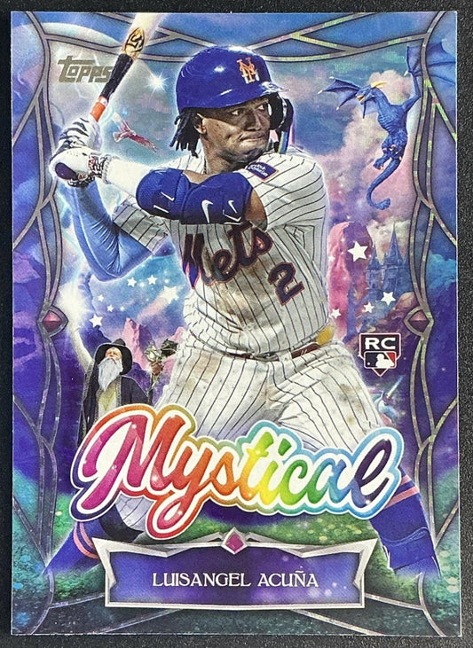 LUISANGEL ACUNA 2025 TOPPS UPDATE #MYS-4 MYSTICAL RC METS