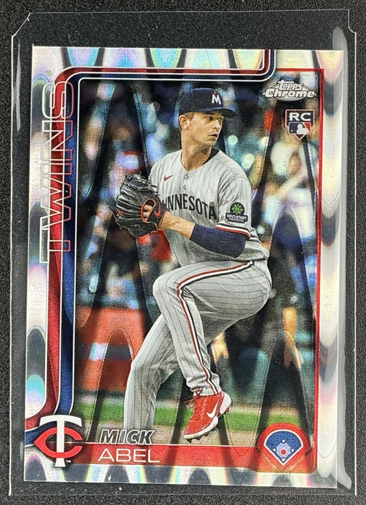 MICK ABEL 2025 TOPPS CHROME UPDATE #USC49 RAYWAVE REFRACTOR RC TWINS