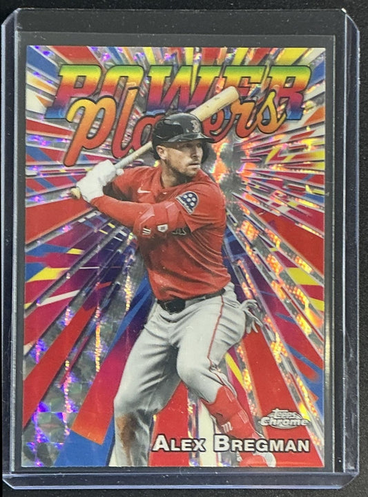 2025 Topps Chrome Update Alex Bregman #PP-31 Power Players Geometric Refractor