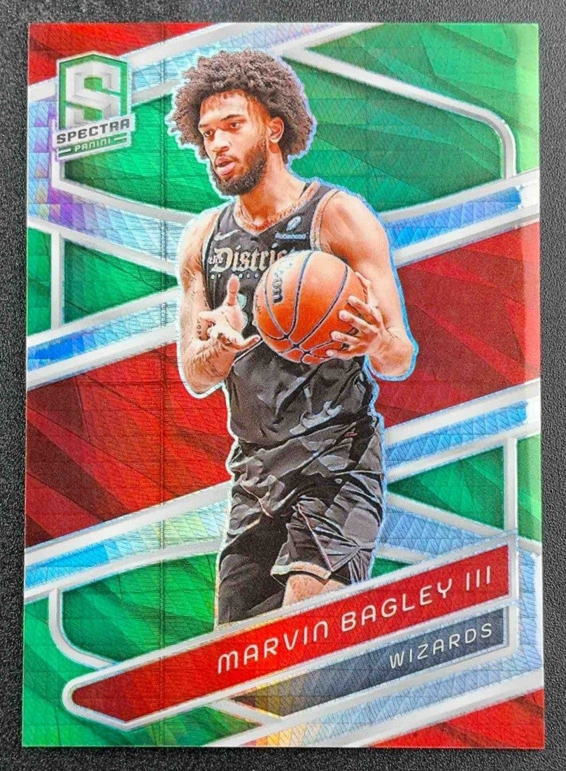 MARVIN BAGLEY III 2023-24 PANINI SPECTRA #73 INTERNATIONAL GREEN 19/75 WIZARDS