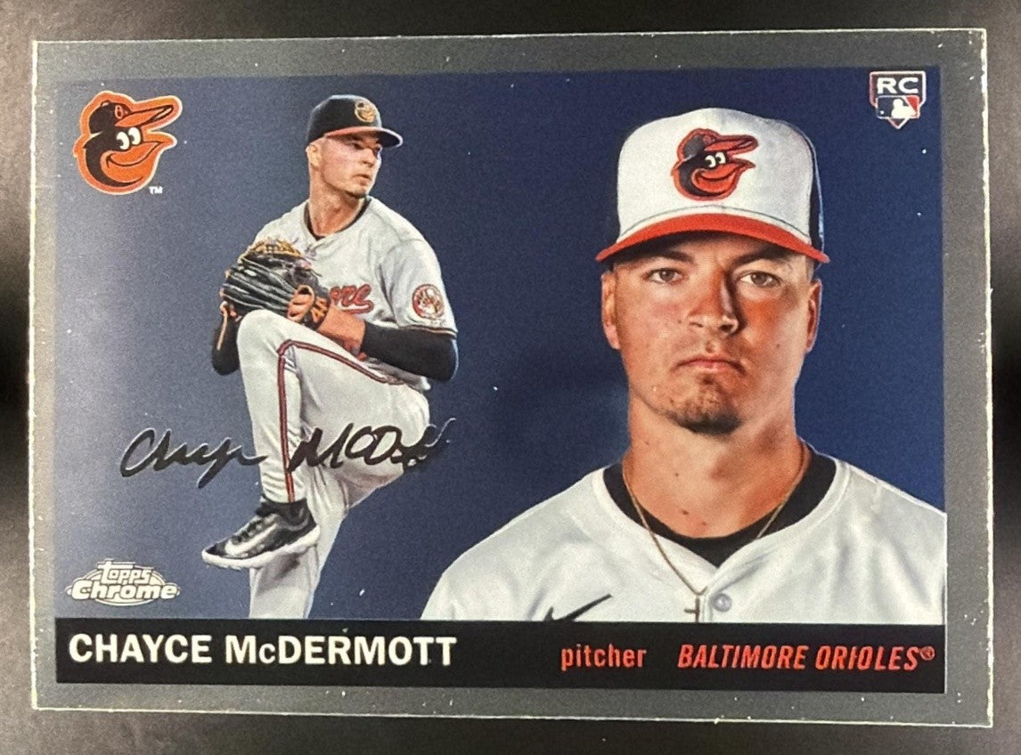 CHAYCE MCDERMOTT 2025 TOPPS CHROME PLATINUM ANNIVERSARY #245 RC ORIOLES