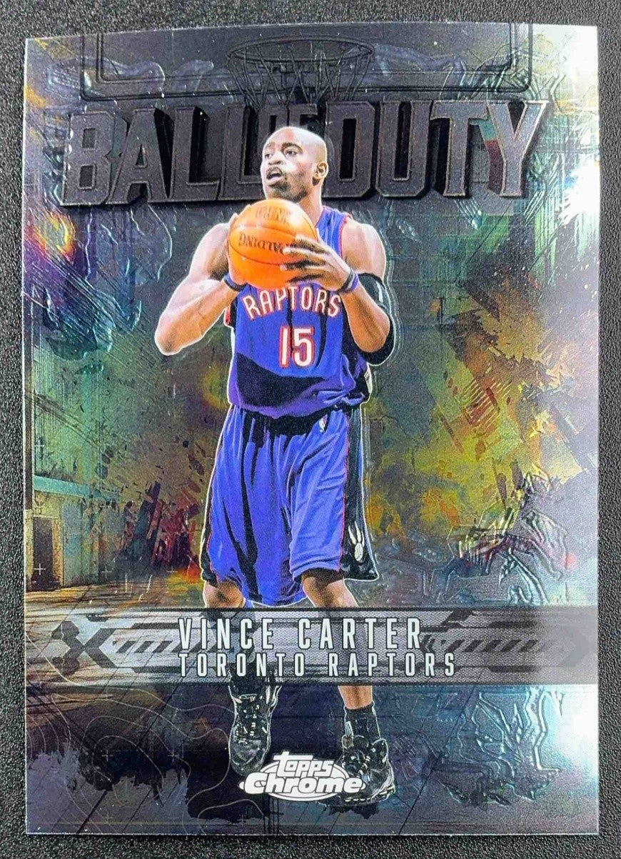 VINCE CARTER 2025-26 TOPPS CHROME #BD-20 BALL OF DUTY RAPTORS