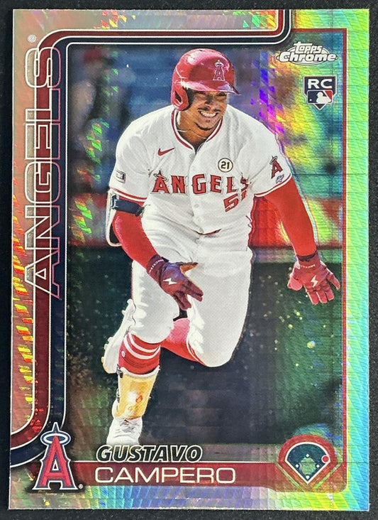 GUSTAVO CAMPERO 2025 TOPPS CHROME #63 PRISM REFRACTOR RC