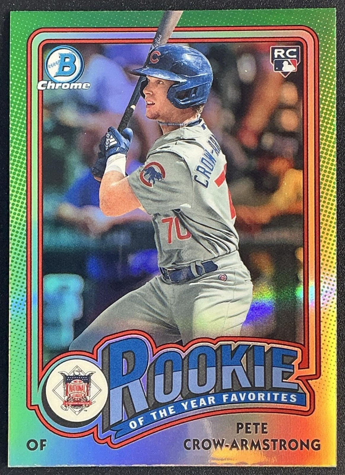2024 Bowman Pete Crow-Armstrong #ROY-13 Rookie of the Year Favorites Chrome RC