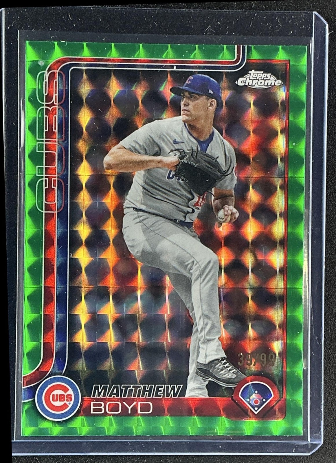 2025 Topps Chrome Update Matthew Boyd #USC184 Green Geometric Refractor /99