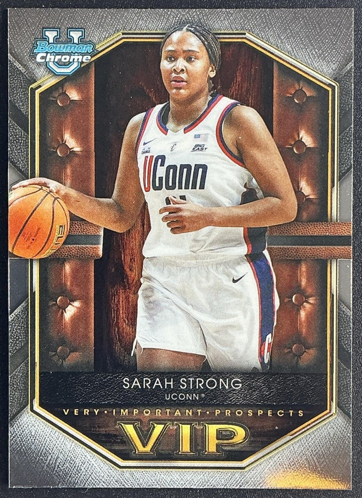 SARAH STRONG 2025-26 BOWMAN #VIP-5 CHROME VERY IMPORTANT PROSPECTS HUSKIES