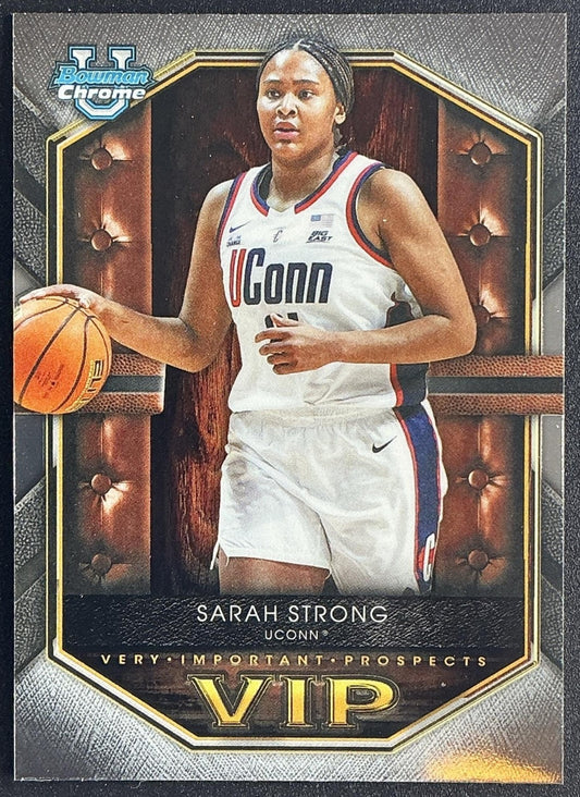 SARAH STRONG 2025-26 BOWMAN #VIP-5 CHROME VERY IMPORTANT PROSPECTS HUSKIES