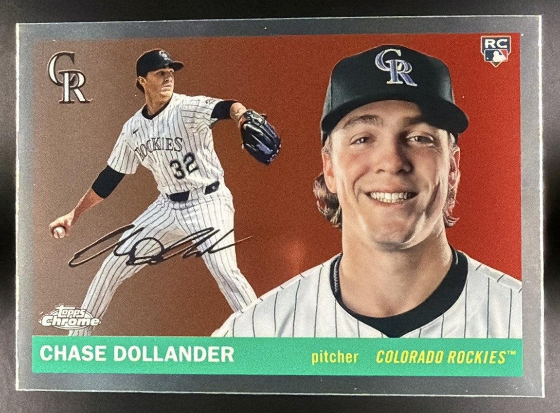 CHASE DOLLANDER 2025 TOPPS CHROME PLATINUM ANNIVERSARY #288 RC ROCKIES