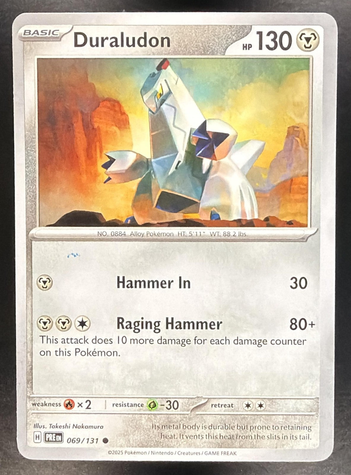DURALUDON 2025 POKEMON PRISMATIC EVOLUTIONS #069/131