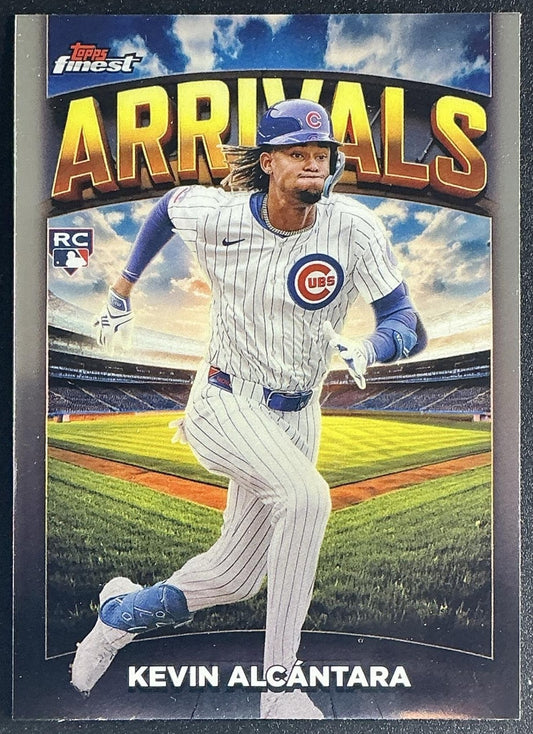 KEVIN ALCANTARA 2025 TOPPS FINEST #A-8 ARRIVALS RC CUBS