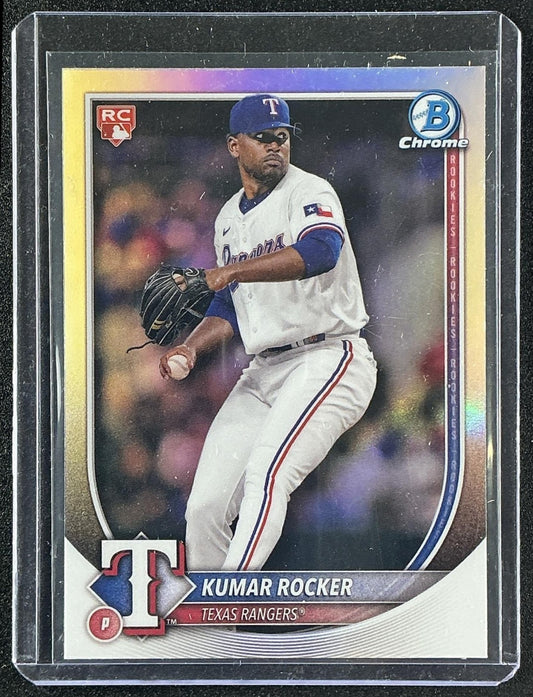 KUMAR ROCKER 2025 BOWMAN #80 CHROME RED RC ROOKIE REDEMPTION RANGERS