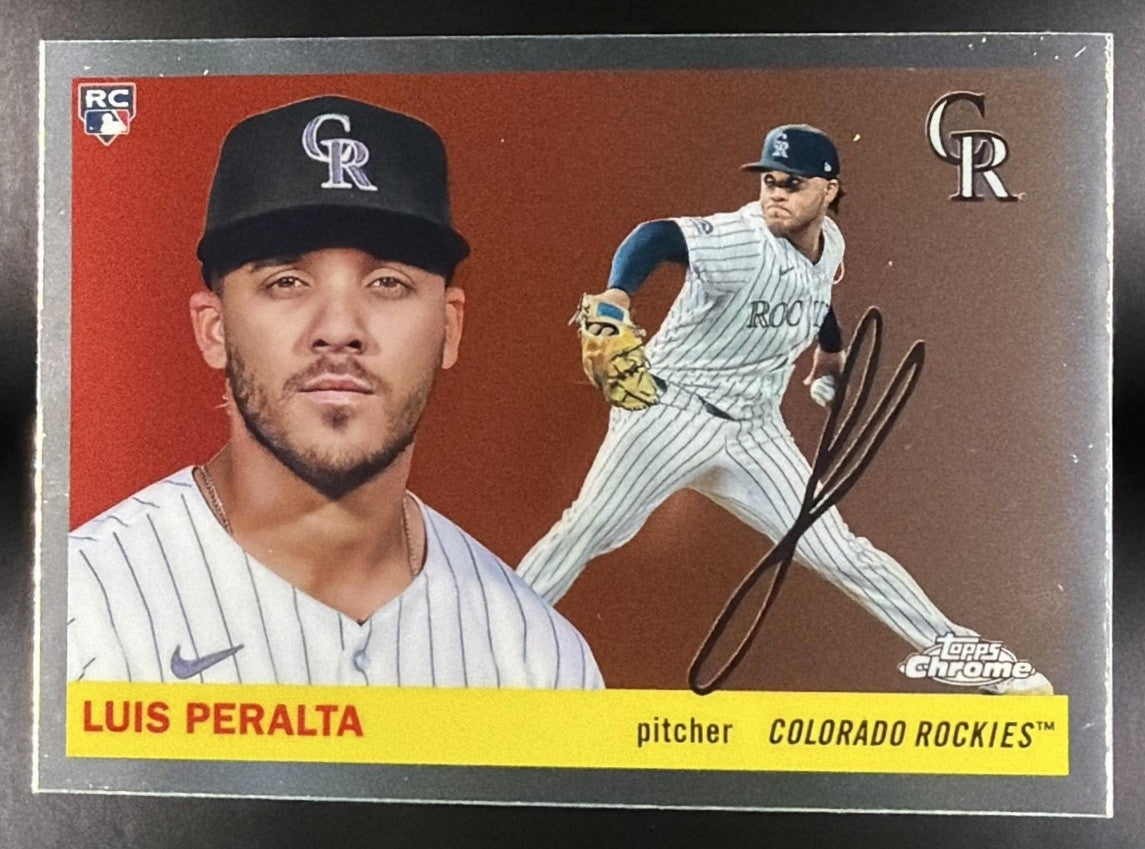 LUIS PERALTA 2025 TOPPS CHROME PLATINUM ANNIVERSARY #237 RC ROCKIES