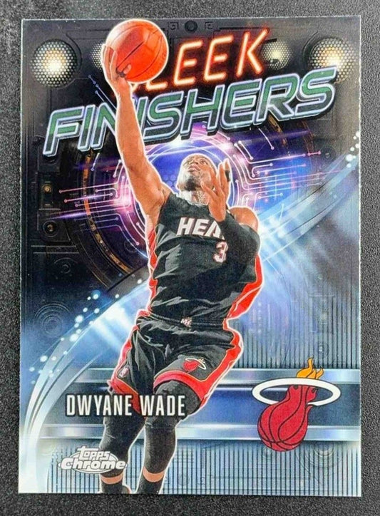 DWYANE WADE 2025-26 TOPPS CHROME #SF-12 SLEEK FINISHERS HEAT
