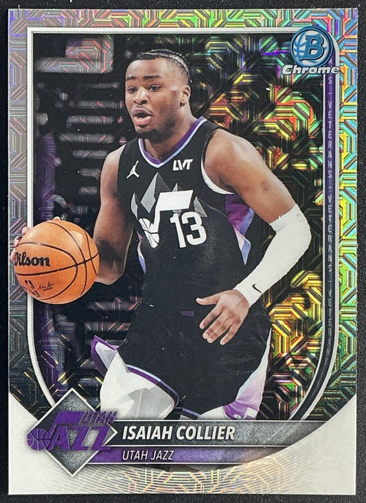 ISAIAH COLLIER 2025-26 BOWMAN #BCV-114 CHROME MOJO REFRACTOR JAZZ