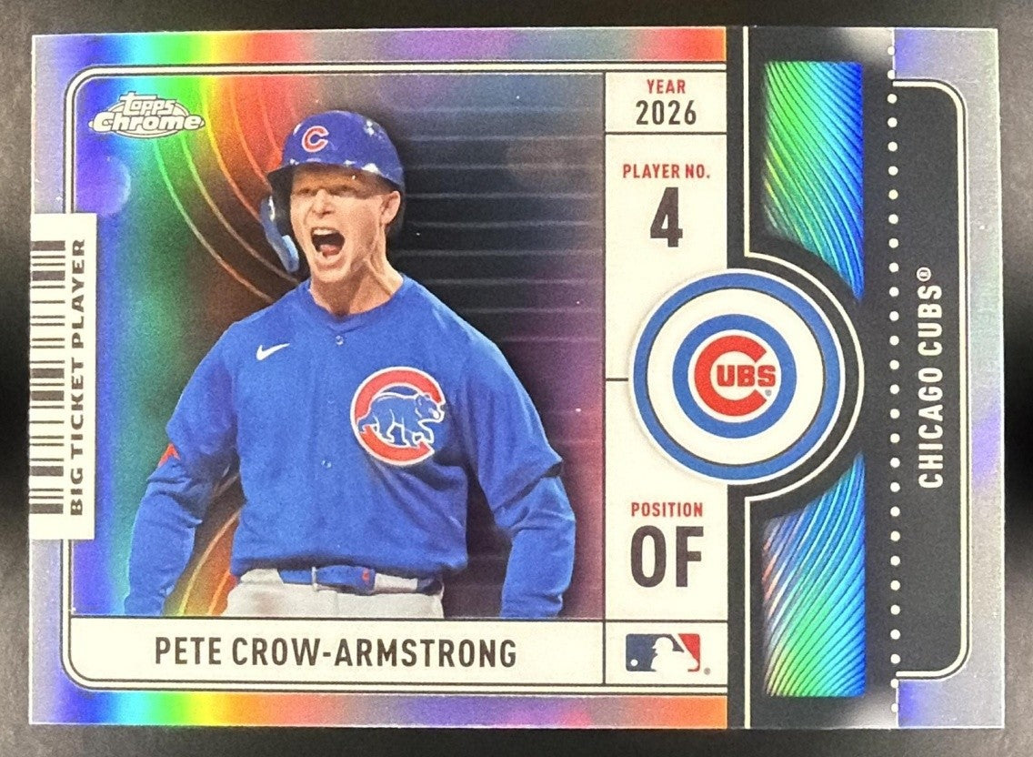 PETE CROW-ARMSTRONG 2026 TOPPS CHROME #BTP-13 BIG TICKET PLAYERS CUBS