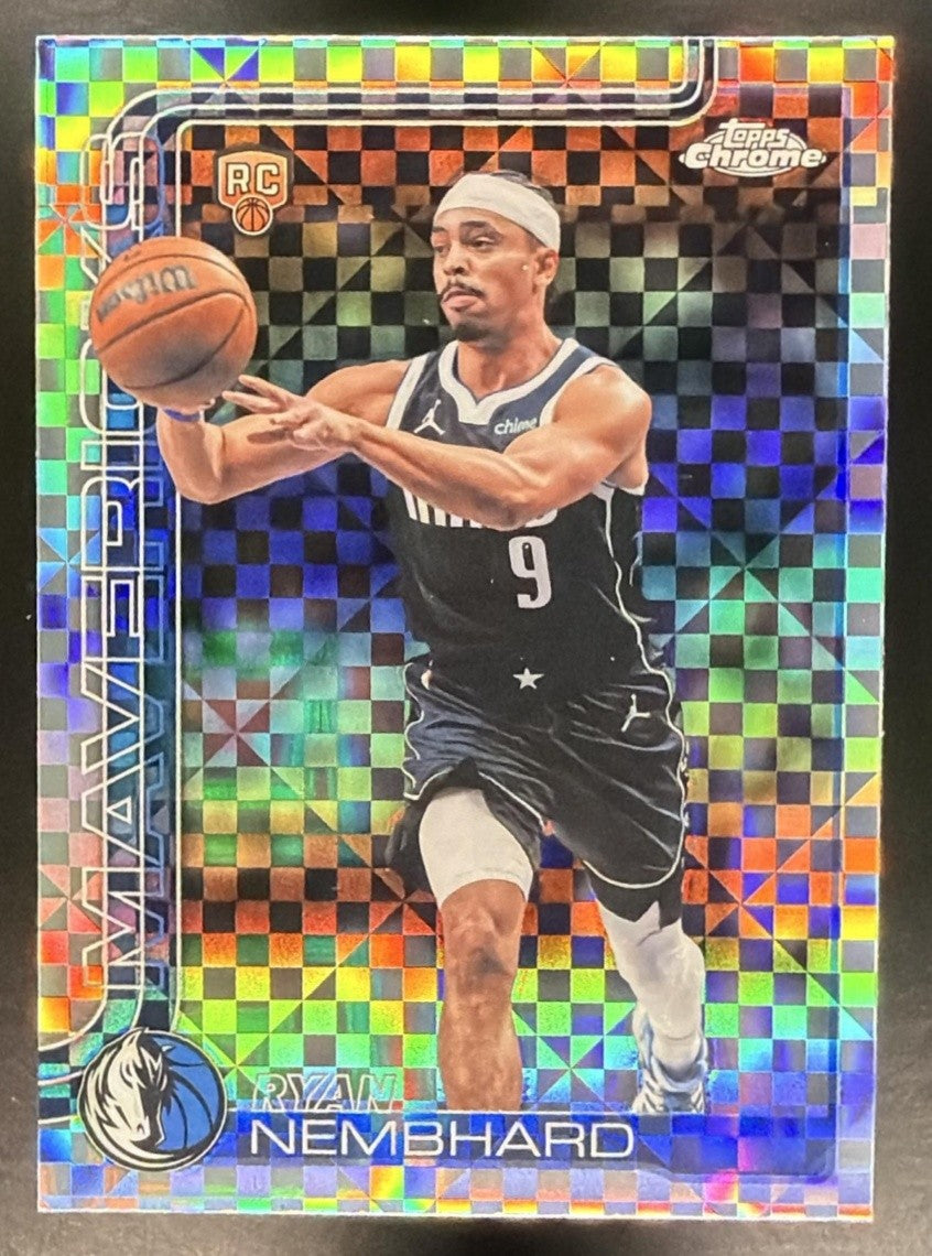 RYAN NEMBHARD 2025-26 TOPPS CHROME UPDATE #187 X-FRACTOR RC MAVERICKS