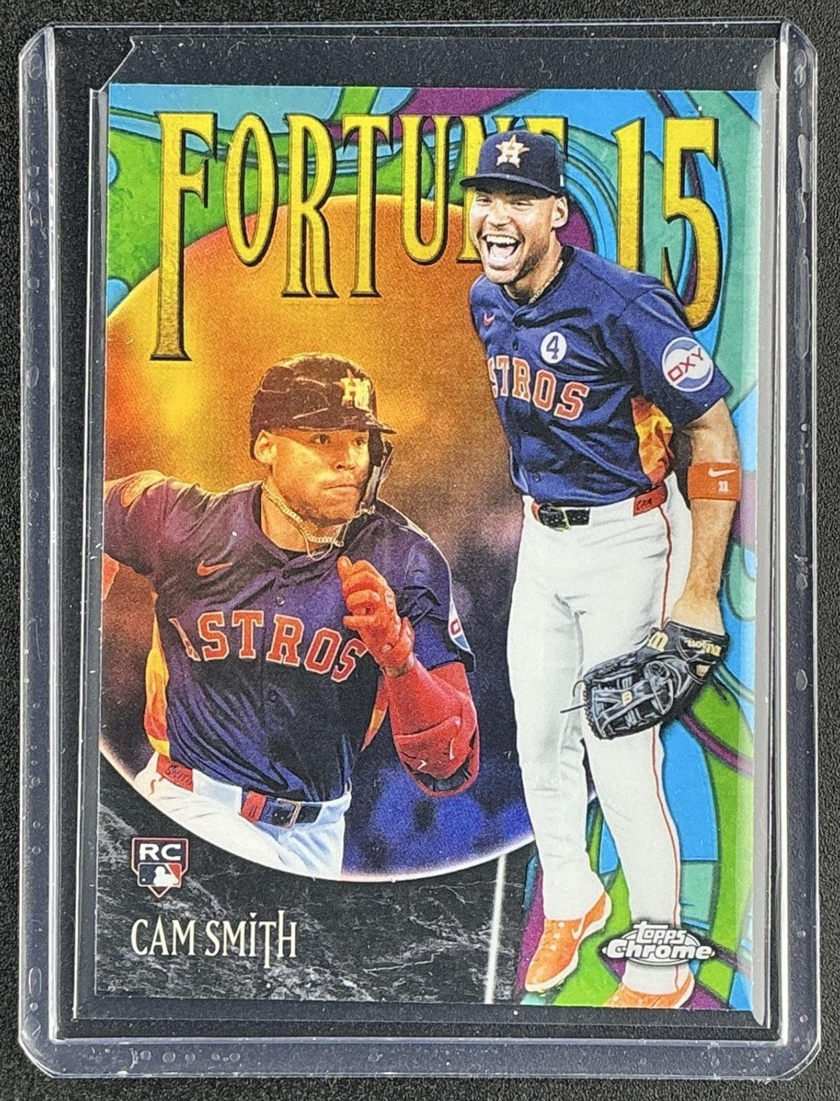 CAM SMITH 2025 TOPPS CHROME UPDATE #F15-25 FORTUNE 15 RC ASTROS
