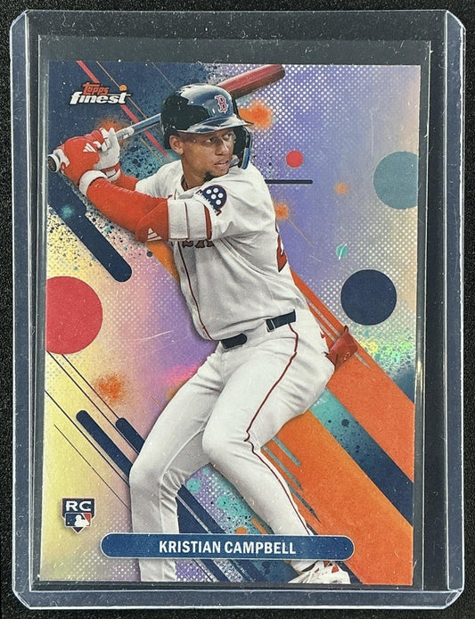 KRISTIAN CAMPBELL 2025 TOPPS FINEST #98 COMMON REFRACTOR RC RED SOX