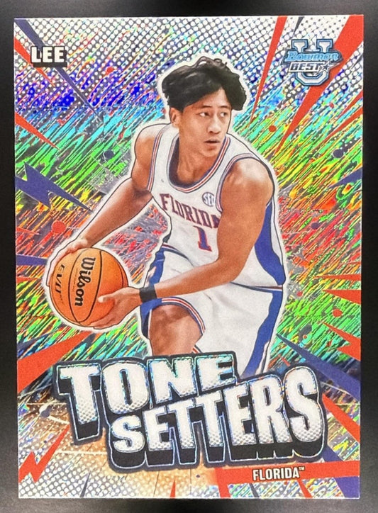 2025 Bowman Best University Xaivian Lee #TS-39 Tone Setters Shimmer Refractor