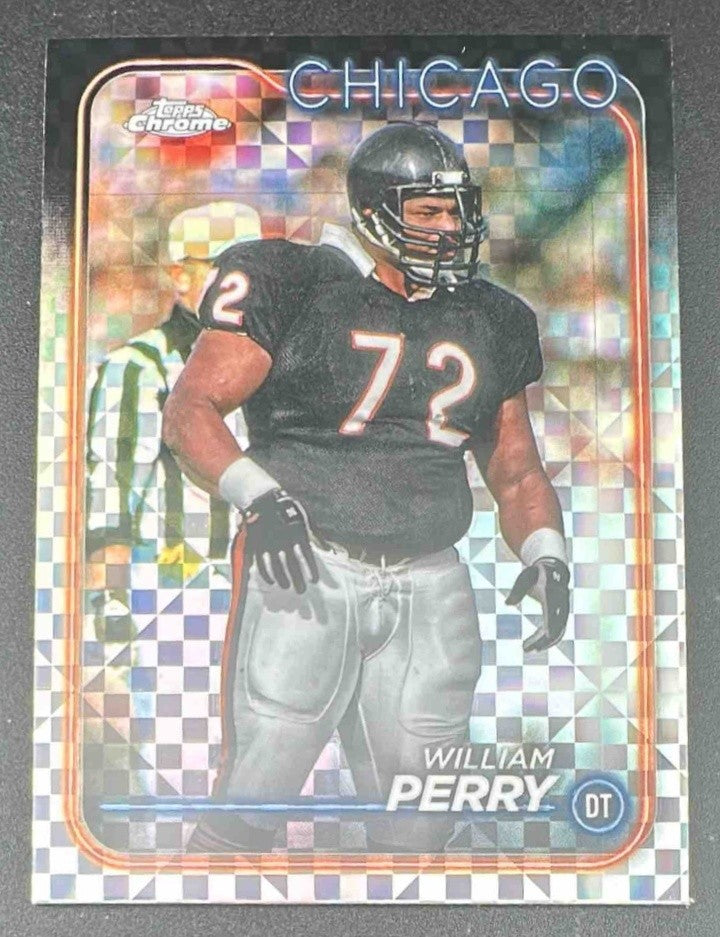 WILLIAM PERRY 2024 TOPPS CHROME #21 X-FRACTOR BEARS