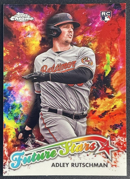 ADLEY RUTSCHMAN 2023 TOPPS CHROME UPDATE #FSU-8 FUTURE STARS RC ORIOLES