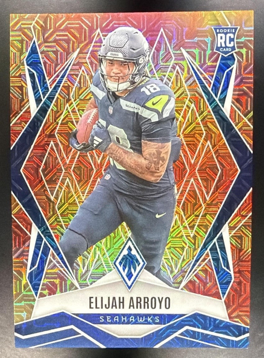ELIJAH ARROYO 2025 PANINI PHOENIX #178 FIRE BURST PRIZM 59/350 RC SEAHAWKS