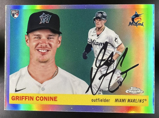 GRIFFIN CONINE 2025 TOPPS CHROME PLATINUM ANNIVERSARY #262 REFRACTOR RC MARLINS
