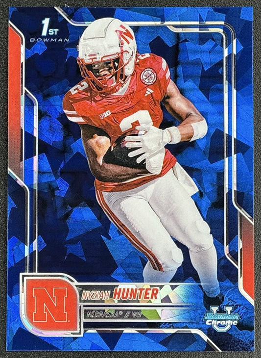 2025 Bowman Chrome University Sapphire Nyziah Hunter #10 1st Prospect