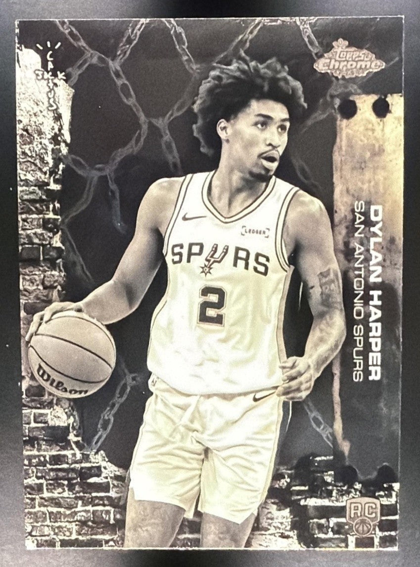 DYLAN HARPER 2025-26 TOPPS CHROME X CACTUS JACK #62 RC SPURS
