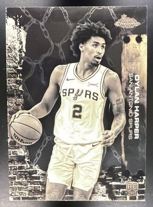 DYLAN HARPER 2025-26 TOPPS CHROME X CACTUS JACK #62 RC SPURS