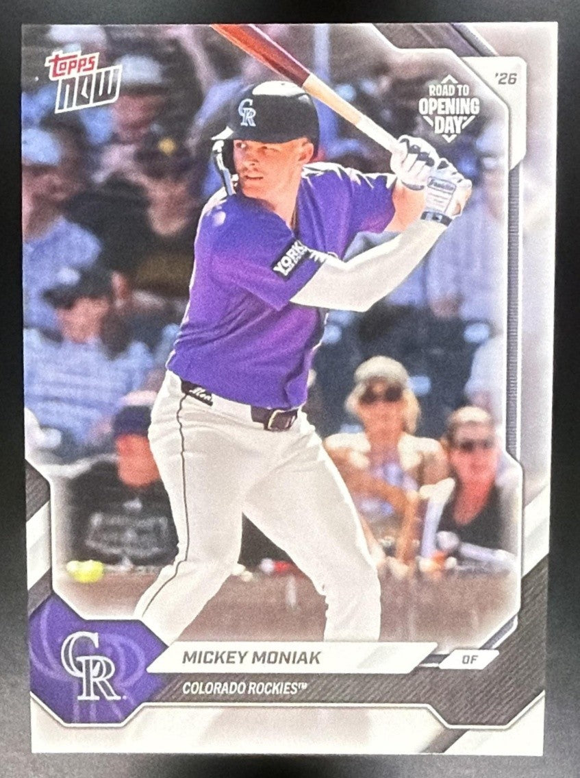 MICKEY MONIAK 2026 TOPPS NOW ROAD TO OPENING DAY #OD-262 ROCKIES