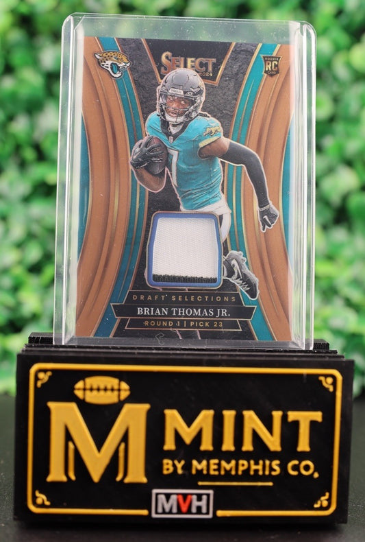 BRIAN THOMAS JR 2024 SELECT DRAFT SELECTIONS PATCH Copper RC /49 JAGUARS SP