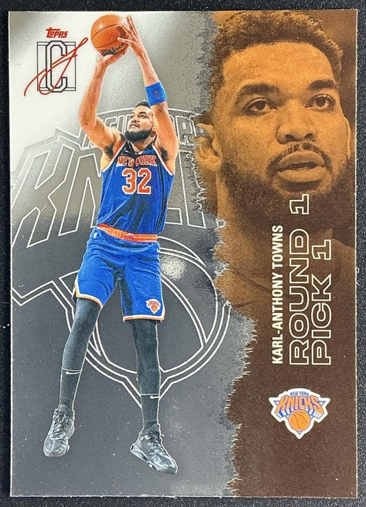 KARL-ANTHONY TOWNS 2025-26 TOPPS SIGNATURE CLASS #63 CHROME VETERAN KNICKS