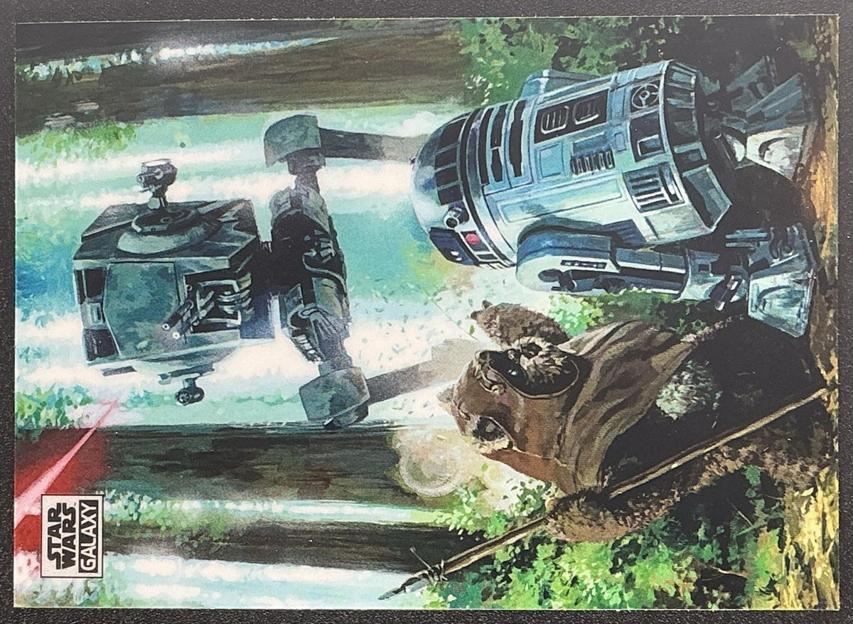WICKET AND R2-D2 2025 TOPPS CHROME STAR WARS GALAXY #49
